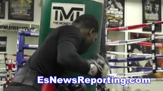 Epic Adrien Broner Workout Vid Speed Power amp Nate Jones Dace Moves  EsNews [upl. by Gromme]