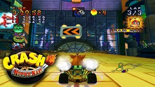 Lets Play Crash Nitro Kart Part 31  Android Alley CNK Token Relic [upl. by Babbie]