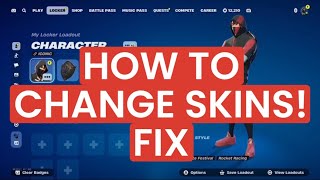 How to Change Your Skin In Fortnite Remix Chapter 2 fix [upl. by Gracye985]