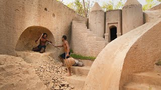 Building The Most Modern Underground Swimming Pool And Water Slide  P1 [upl. by Enelrahs]