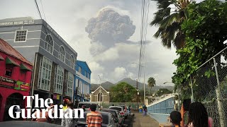 St Vincent rocked by explosive eruptions of La Soufrière volcano [upl. by Thurlow]