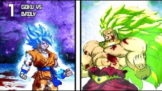 WhatIf 1 Broly Legendary Super Saiyan 3 VS Goku Super Saiyan Blue [upl. by Auberbach]