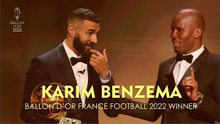 GALA BALÓN DE ORO 2022 Karim Benzema Ganador [upl. by Vokay]