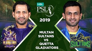 Match 22 Full Match Highlights Multan Sultans Vs Quetta Gladiators  HBL PSL 4  HBL PSL 2019 [upl. by Khorma]