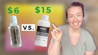 HOMEMADE vs LIQUITEX  DIY Acrylic Paint Thinner  Homemade Acrylic Thinner Recipe  Airbrush Medium [upl. by Anifad]