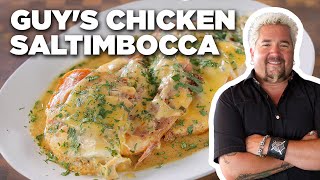 Guy Fieris Chicken Saltimbocca  Food Network [upl. by Tempa719]