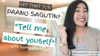 JOB INTERVIEW QUESTION Tell me about yourself [upl. by Baun743]