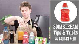 Sodastream Tips How to use SodaMix Flavors syrups [upl. by Cosenza]