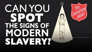 Signs of Modern Slavery  The Salvation Army [upl. by Nauqe889]