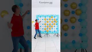 🔴 PARED DE GLOBOS 😉👍 como hacer pared de globos paso a paso  decoracion con globos  Gustavo gg [upl. by Elmaleh]