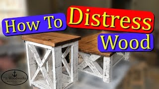 How to Distress Wood [upl. by Anirok353]