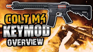 Colt M4 Keymod AEGs Airsoft Overview [upl. by Nolyar]