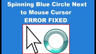 How to Fix Spinning Blue Circle Next to Mouse Cursor [upl. by Llednov]