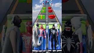 GTA V New Kiss amp Punch Run Spiderman vs Venom Funny Challenge gta [upl. by Adyeren]