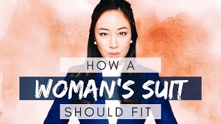 Womens Suits Fitting Guide  How Should a Business Suit Fit a Woman  Suit Basics and Suits Haul [upl. by Ettevets]