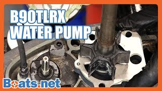 Yamaha 90 Water Pump Replacement  Yamaha B90TLRX  Boatsnet [upl. by Adlesirg576]