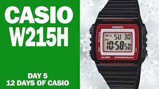 Casio W215H review  12 DAYS OF CASIO  I Review Crap [upl. by Haldi]