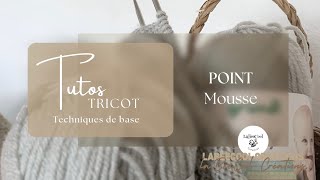 Tricot pour débutante  Point mousse 🧶 [upl. by Loris]