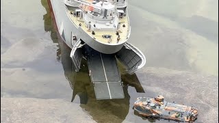 40 year old model ship after the restoration the Official Maiden Voyage [upl. by Ydnes935]