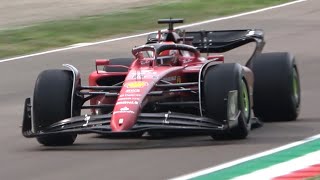 2023 F1 Pirelli Tyres Test at Imola  DAY 2  Ferrari Alfa Romeo AlphaTauri [upl. by Ynohtnanhoj]