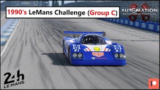 The 1990s LeMans Challenge Group C in AutomationGame [upl. by Renrag]