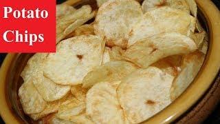 झटपट बनाएं आलू के चिप्स घर  Instant crispy Potato chips  Lays potato chips at home Snacks recipe [upl. by Asseneg787]