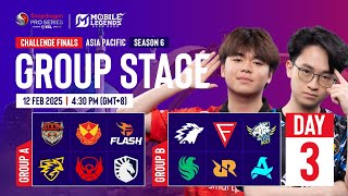 🔴 ID AP Mobile Legends Bang Bang  Snapdragon Mobile Challenge Finals GS  Season ke6  Hari 3 [upl. by Bolton217]