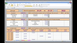 Haushaltsbuch mit Jahresübersicht für den Computer [upl. by Asilana]