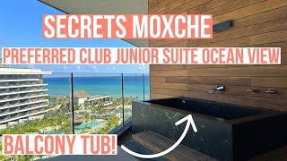 Secrets Moxche  Preferred Club Junior Suite Ocean View [upl. by Nwahsid489]