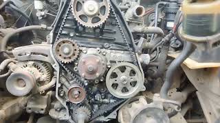 How to Timing Belt Replacement 3L Diesel Engine Toyota Hilux [upl. by Alexia]