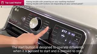 LG Top Load Washers Top Load Touch Button Troubleshooting [upl. by Valera]