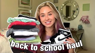 BACK TO SCHOOL CLOTHING HAUL amp TRY ON  ASOS HampM Free People  more [upl. by Llerehs194]