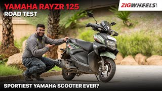 Yamaha RayZR 125 Road Test Review  Yamaha’s Sportiest Scooter Ever  ZigWheelscom [upl. by Eigna]