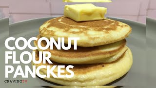 KETO LOW CARB COCONUT FLOUR PANCAKES [upl. by Atihcnoc]