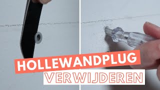 HOW TO Een plug verwijderen  Stap voor stap zelf een hollewandplug verwijderen [upl. by Amelita]