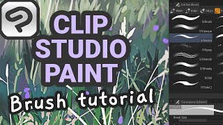 Tutorial How To Make Custom Brushes In Clip Studio Paint [upl. by Eiten]