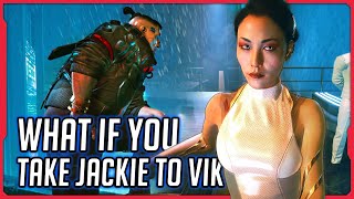 Cyberpunk What Happens if You Take Jackies Body to Vik after the Prologue — Cyberpunk 2077 [upl. by Reames]