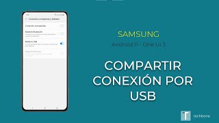 Compartir conexión por USB  Samsung Android 11  One UI 3 [upl. by Doowyah]