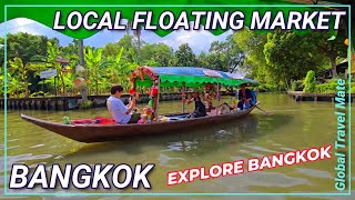 Bangkoks Floating Market Khlong Lat Mayom By MRT 🇹🇭 Thailand [upl. by Hsetirp]