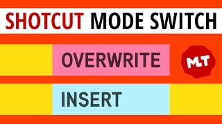 Shotcut InsertOverwrite EnableDisable OnOff [upl. by Gilpin]