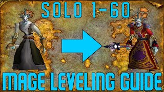 Horde Mage Speed Leveling Guide  Solo AoE Farm locations 160 also some quests  Mage Compendium [upl. by Amekahs]