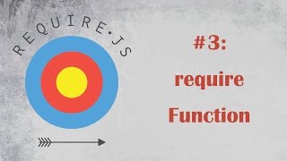 RequireJS Tutorial 3 require Function [upl. by Yelram]