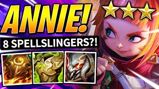 8 SPELLSLINGER ANNIE 3 STAR  Teamfight Tactics Guide  TFT Set 85 Ranked [upl. by Mayram]