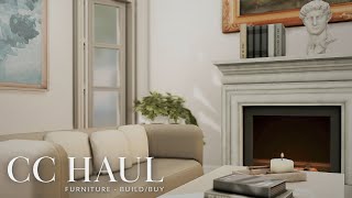 cc de muebles para los sims 4 aesthetic  furniture cc showcase [upl. by Cord]