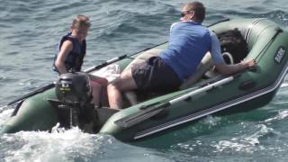 Seanovo 25HP Outboard Motor on a BARK BT310S boat  Rab Island [upl. by Dawes110]