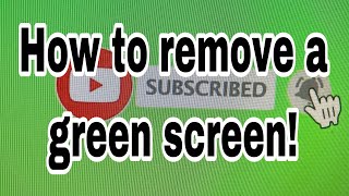 how to remove a green screen using videopad [upl. by Colly]