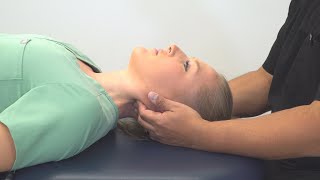 OMT Soft Tissue  Cervical Spine Longitudinal Stretching Suboccipital Release [upl. by Berkly138]