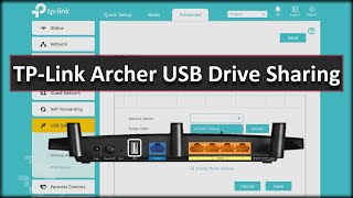 TPLink Archer USB Sharing and Security Settings USB SHARE [upl. by Esaele]