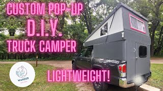 DIY Popup Truck Camper Build Tour [upl. by Ecadnac]