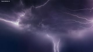 Heavy Thunderstorm Sounds  Relaxing Rain Thunder amp Lightning Ambience for Sleep  HD Nature Video [upl. by Ygiaf]